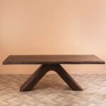 Capra Acacia Wood Dining Table with Vinegar Finish - Image 4