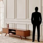 Marble Top TV Unit – Beige & Brown - Image 4