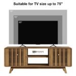 Regal TV Stand for TVs up to 75 Inches with Sliding Door Entertainment Center Design - Image 4