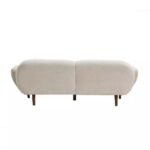 Curved 3 Seater Modern Upholstered Sofa - Image 2