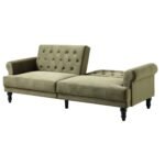 Velvet Compact Loveseat Sofa Bed for Modern Indian Homes - Image 10