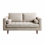 2-Seater Sofa in Beige Woven Fabric – Stylish, Comfortable & Perfect for Modern Homes - Image 11