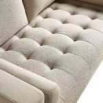 2-Seater Sofa in Beige Woven Fabric – Stylish, Comfortable & Perfect for Modern Homes - Image 7