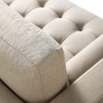 2-Seater Sofa in Beige Woven Fabric – Stylish, Comfortable & Perfect for Modern Homes - Image 6