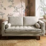 2-Seater Sofa in Beige Woven Fabric – Stylish, Comfortable & Perfect for Modern Homes