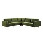 Grande 5+ Seater Corner Sofa in Deep Moss Green Velvet - Image 3