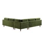 Grande 5+ Seater Corner Sofa in Deep Moss Green Velvet - Image 10