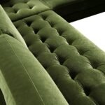 Grande 5+ Seater Corner Sofa in Deep Moss Green Velvet - Image 7