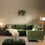 Grande 5+ Seater Corner Sofa in Deep Moss Green Velvet - Image 6