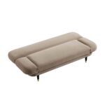 Mink Velvet Dual-Purpose 2-Seater Sofa Bed for Contemporary Indian Living Spaces - Image 3