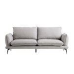 SoftWeave 3-Seater Sofa in Grey Marl Fabric - Image 5