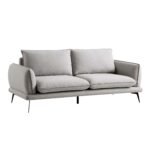 SoftWeave 3-Seater Sofa in Grey Marl Fabric - Image 4