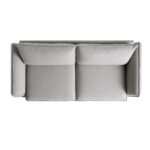 SoftWeave 3-Seater Sofa in Grey Marl Fabric - Image 10