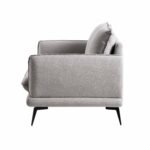 SoftWeave 3-Seater Sofa in Grey Marl Fabric - Image 3