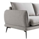 SoftWeave 3-Seater Sofa in Grey Marl Fabric - Image 7