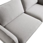SoftWeave 3-Seater Sofa in Grey Marl Fabric - Image 8