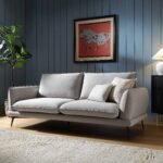 SoftWeave 3-Seater Sofa in Grey Marl Fabric - Image 2