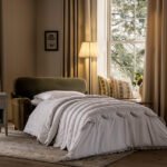 Grey Velvet 3-Seater Chesterfield Sofa Bed for Elegant Indian Living Rooms - Image 2