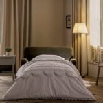 Grey Velvet 3-Seater Chesterfield Sofa Bed for Elegant Indian Living Rooms - Image 8