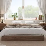 Solid Wood Platform Bed Frame – Modern Full Bed Frame Without Headboard - Image 3