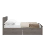 Plank + Beam Solid Wood Queen Bed Frame with Headboard & Storage Drawers - Image 5