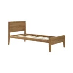 Solid Wood Classic Platform Bed with Panel Headboard for Kids - Image 3