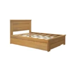 Full Size Bed Frame with Trundle – Solid Wood Platform Bed - Image 2