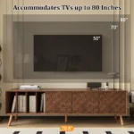 Mid-Century Modern TV Stand, Media Console Table for Living Room - Image 3