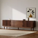 Modern Style TV Cabinet, 78.7-Inch Entertainment Center with Drawers and Storage Cabinets - Image 4