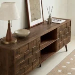 Entertainment Center Storage Cabinet TV Stand – 71-Inch Media Console with Doors - Image 3