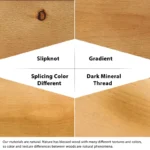 Solid Wood Bed with Grille Headboard – Platform Bed - Image 2