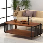Industrial Bar-Style Rectangular Coffee Table