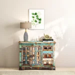 Vintage Distressed Wooden Cabinet