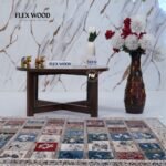 Wooden Round Coffee Table(walnut finish)