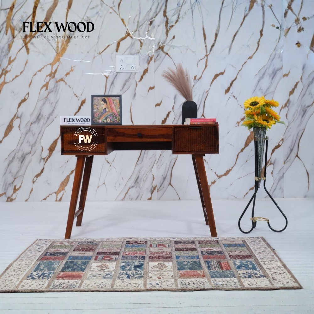 1 Modern Study Table(Honey finish) - Image 1