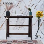 Modern Foldable Study Table(walnut finish)