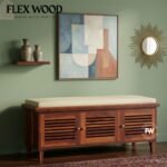 Drake solid sheesam wood shoe rack (Honey finish)