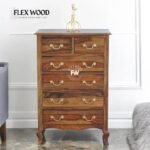 Colley Solid Wood Chest of Drawer(teak finish)