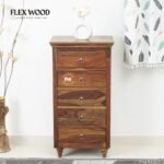 Tall Solid Wood Chest of Drawer(teak finish)