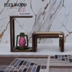 Wooden Rattan Cane Nesting Table Set of 3 (Teak finish) - Image 8