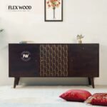 Sheesham Wood Sideboard in Walnut Finish