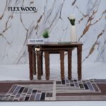 Wooden Nesting Table Set of 3 (Teak finish)