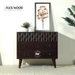 Sheesham Wood Chest of Drawers in Walnut Finish