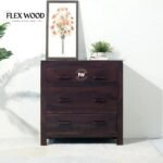 Sheesham Wood Chest of Drawers in Walnut Finish