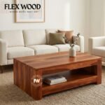 Foger solid wood Coffee Table for Home(honey finish)