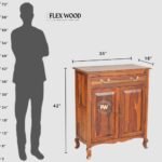 Jimmy Sheesham Wood Shoe Rack (Honey finish) - Image 7