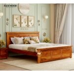 Modern Wooden Bed for Bedroom