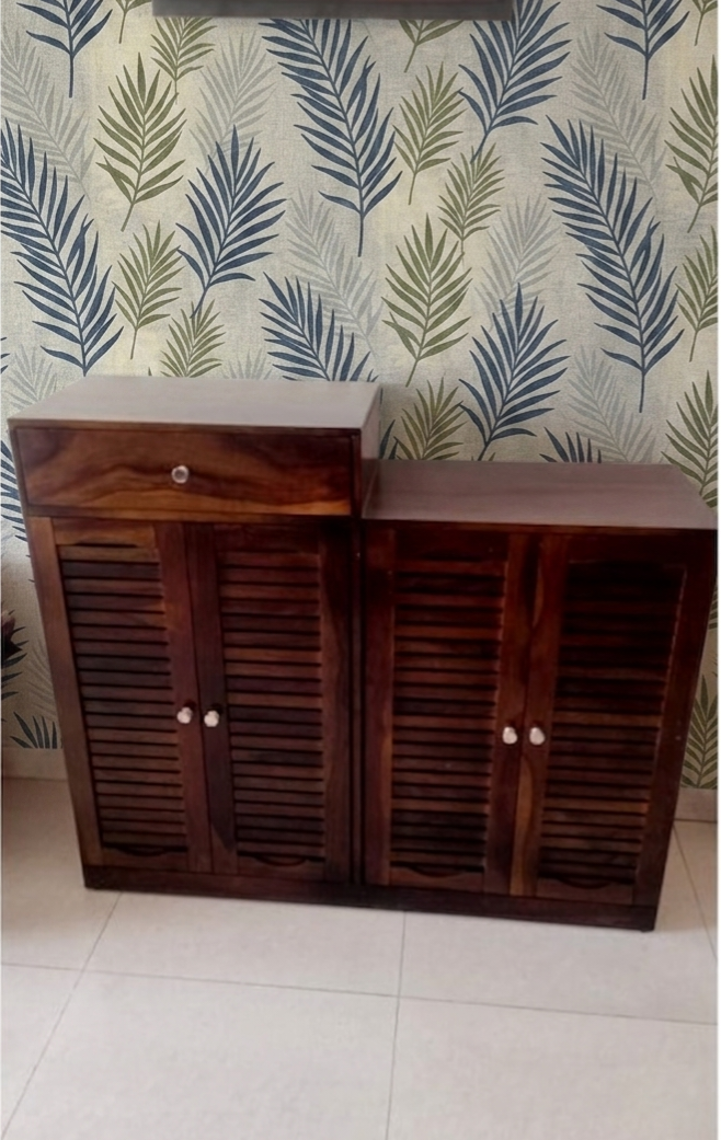 Arney Shoe Rack with Drawer Storage(Honey finsh) photo review