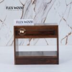 Wooden Bedside Table for Bedroom(walnut finish ) - Image 2
