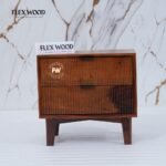 Modern Bedside Table for Home(honey finish) - Image 2